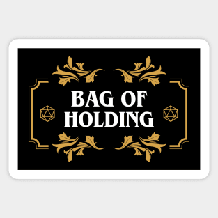 Bag of Holding Dice Container Dungeons Crawler and Dragons Slayer Sticker